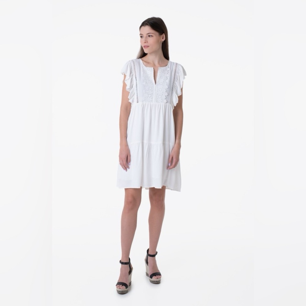 Molly Bracken š White Floral Embroidered Dress - Picture 3 of 7
